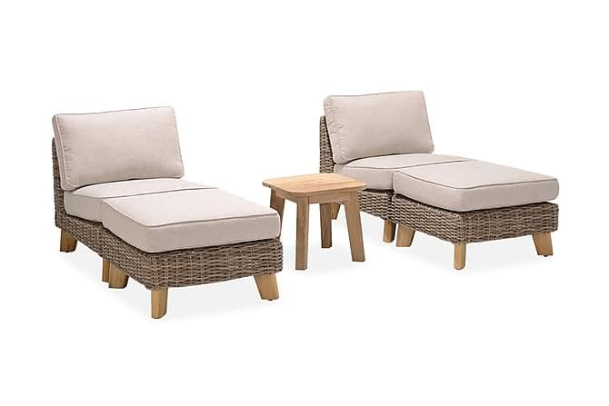 BAHAMAS Loungegruppe 4-seter Beige