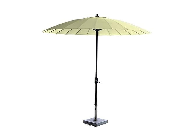 Manilla Parasol 250 cm Sort/Gulgrå Garden Impressions