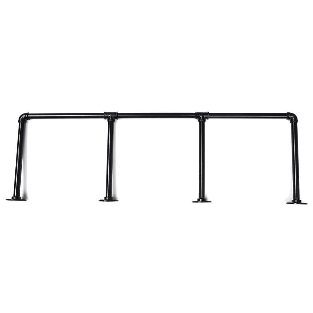 2st 4 lager DIY industriell retro järnrör Hylla Väggfäste Förvaring Hyllfästen Bokhylla Förvaringsorganisatör