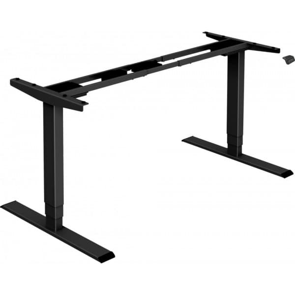 Elfen Ergodesk Basic II -sähköpöydän runko, musta