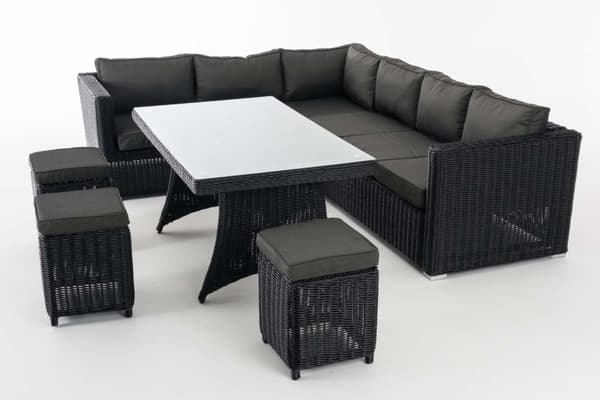 Istuinryhm� Sorano 5mm antrasiitti