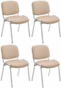 Miniatyrbild 1 av 4: CLP Set med 4 stolar Ken Chrome Fabric