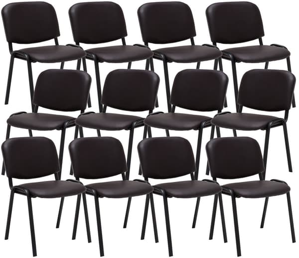 CLP 12 stolar för besökare Ken Imitation Leather