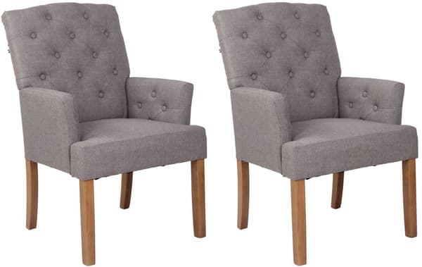CLP Sæt af 2 spisestuestole Sugar Fabric