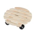 Miniatyrbillede 2 af 3: Esschert Design Rund Plantevogn i træ 28,7x28,8x8,3 cm
