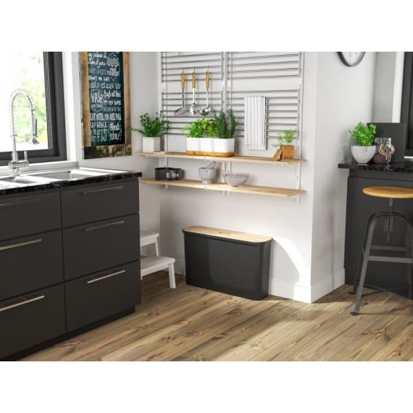 SmartStore Collect Slim 46 L lajittelusetti, musta