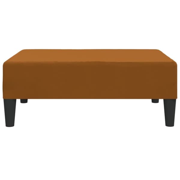 Fotpall brun 78x56x32 cm sammet