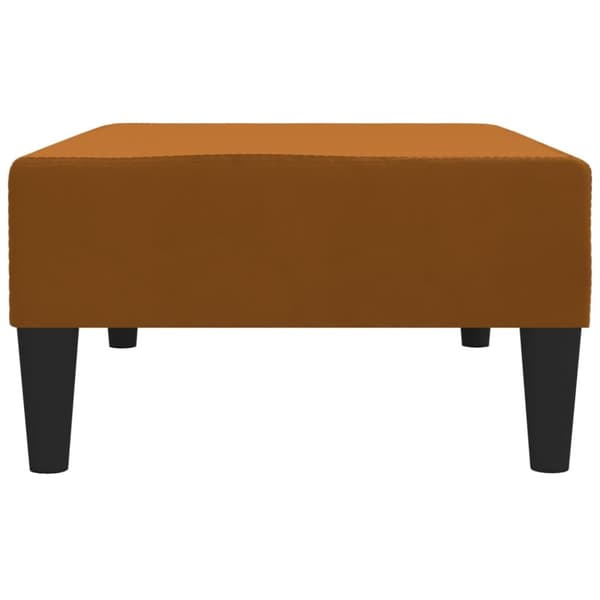 Fotpall brun 78x56x32 cm sammet