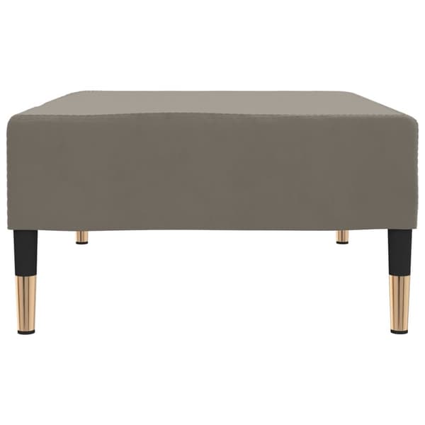 fodskammel 78x56x32 cm fløjl lysegrå