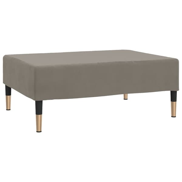 fodskammel 78x56x32 cm fløjl lysegrå