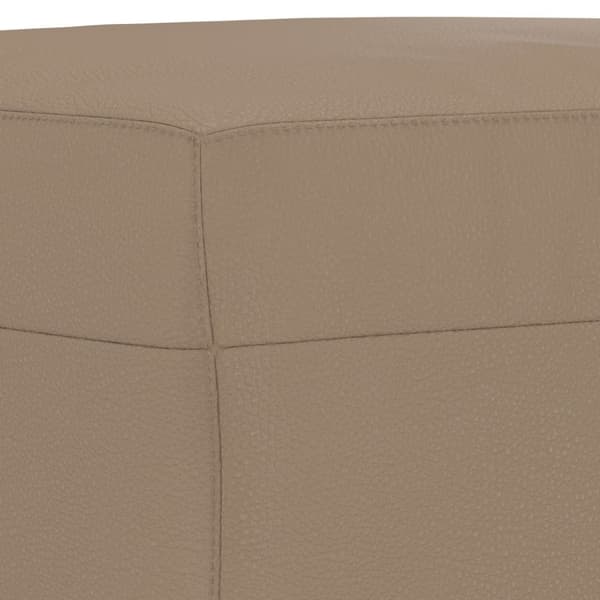 fodskammel 60x50x41 cm kunstlæder cappuccino