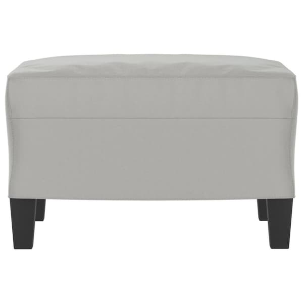 fodskammel 60x50x41 cm mikrofiberstof lysegrå