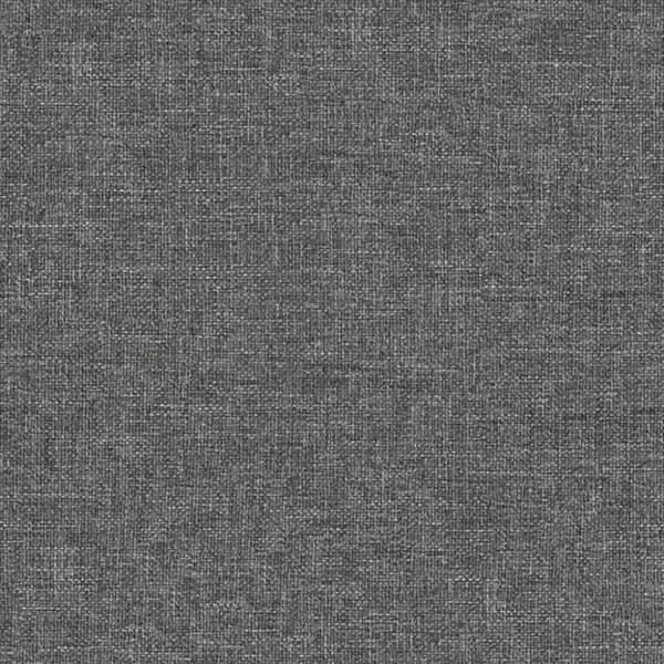 Fotpall ljusgrå 60x60x36 cm tyg och konstläder