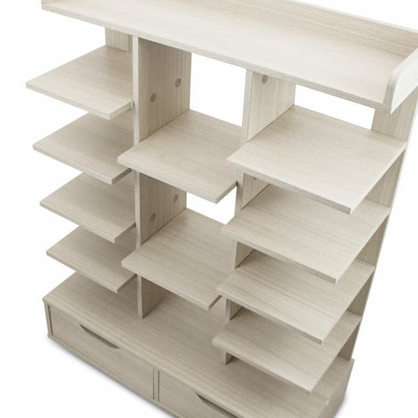 Skosk?p skost�ll med 13 fack 2 l?dor hylla MDF gr?