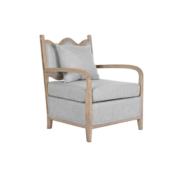 Fåtölj DKD Home Decor 66 x 70 x 88 cm 70 x 73 x 88 cm Gran Ljusbrun Ljusgrå