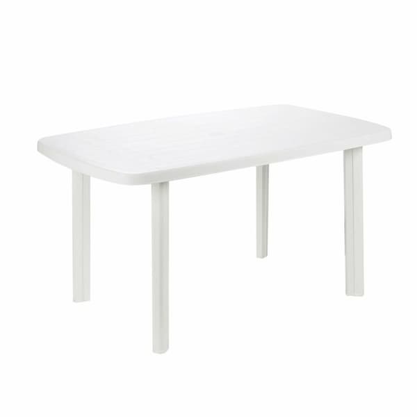 Sidobord IPAE Progarden 08330100 Hvid Harts (72 x 137 x 85 cm) - Elegant hvidt sidobord til haven (72 x 137 x 85 cm)