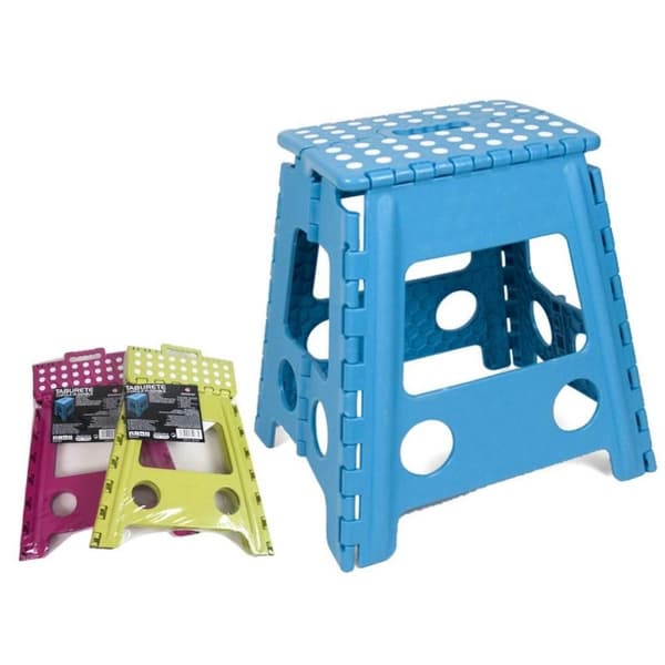 Sammenklappelig skammel Bensontools 80 kg Multifarvet polypropylen 23 x 19 x 19 cm - Let at bruge og alsidig skammel til hjemmet og haven.