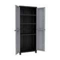 Miniatyrbillede 2 af 3: Garderobe i sort/grå plast 68x39x170 cm - Harts til organiseret og stilfuld opbevaring derhjemme.