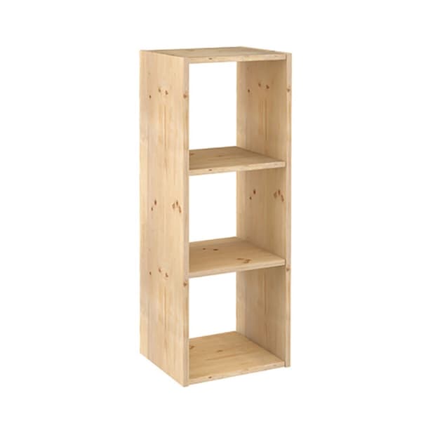 Bokhylla Astigarraga Dinamic 3 Naturell Trä 107 x 36,2 x 34 cm Kuber Modulär