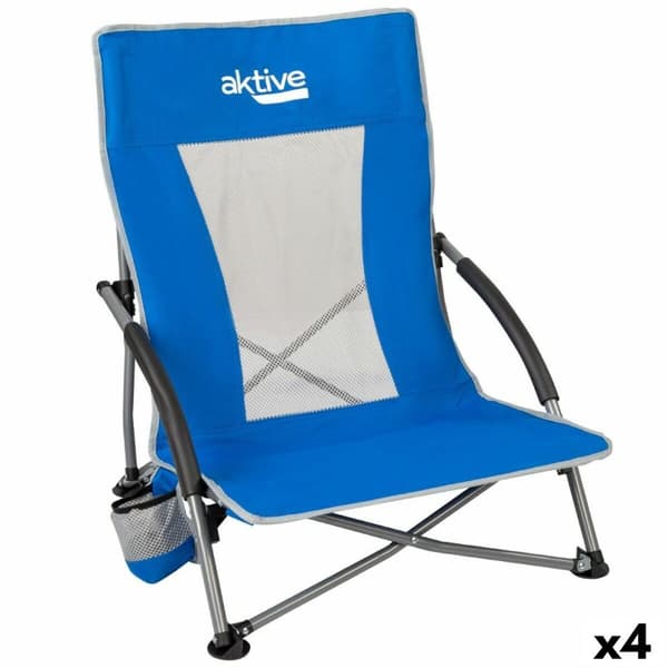 Strandkurv Aktive Blå 50 x 67 x 51 cm (4 enheder)