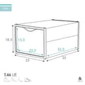 Miniatyrbillede 3 af 6: Skoholder Max Home Hvid 6-pakke i polypropylen ABS 25x18,5x35 cm - Stablebare skobokse til smart opbevaring af sko derhjemme.