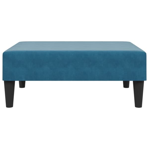 fodskammel 77x55x31 cm velour blå