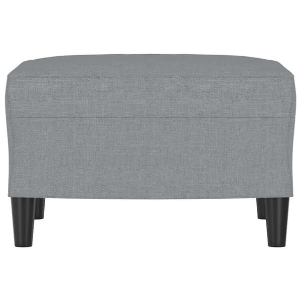 Fotpall Ljusgrå 60x50x41 cm tyg
