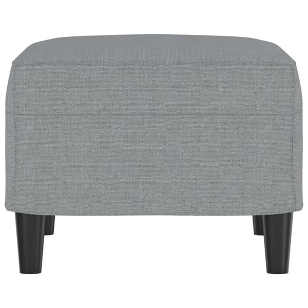 Fotpall Ljusgrå 60x50x41 cm tyg