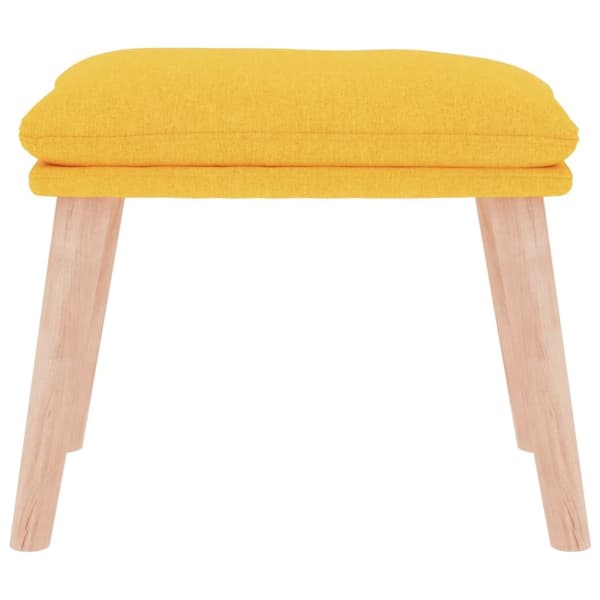fodskammel 45x29,5x35 cm stof sennepsgul
