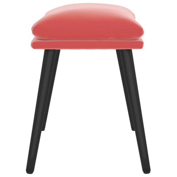 fodskammel 45x29,5x35 cm fløjl lyserød