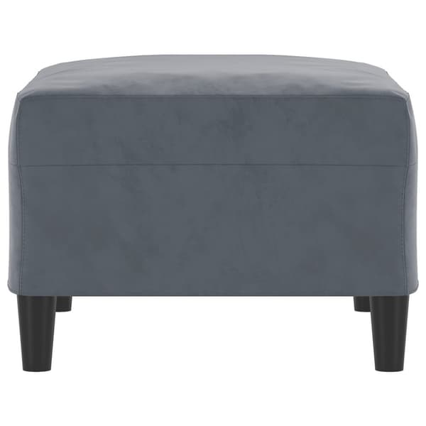 fodskammel 70x55x41 cm velour mørkegrå