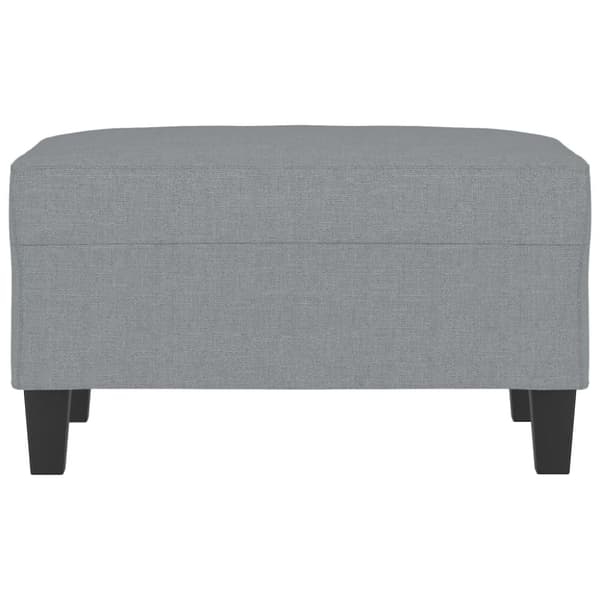 Fotpall Ljusgrå 70x55x41 cm tyg