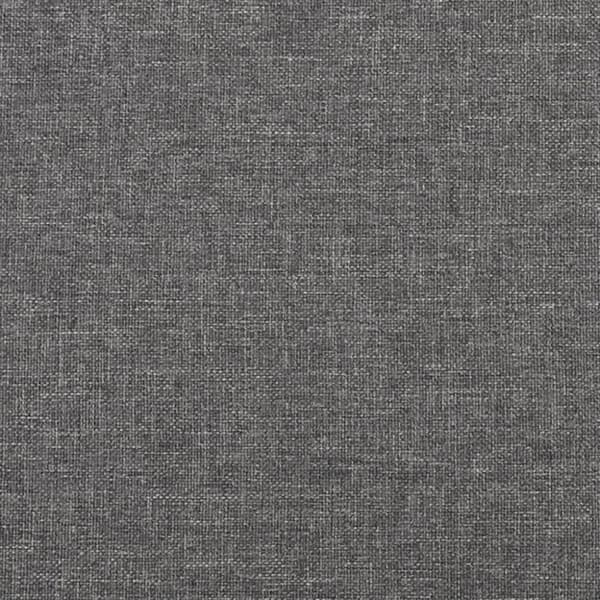 fodskammel 45x29,5x35 cm stof og kunstlæder lysegrå
