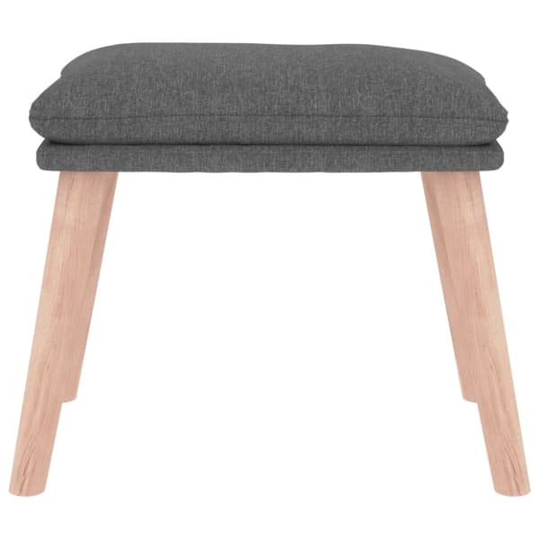 fodskammel 45x29,5x35 cm stof lysegrå