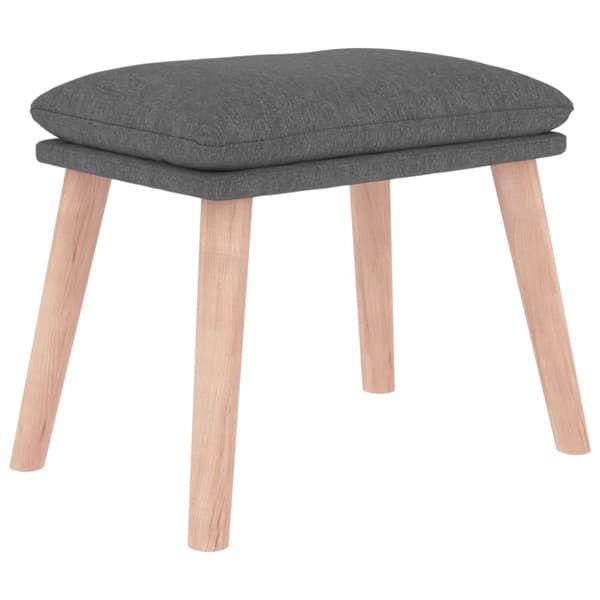 fodskammel 45x29,5x35 cm stof lysegrå