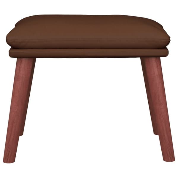 Fotpall brun 45x29,5x35 cm konstläder