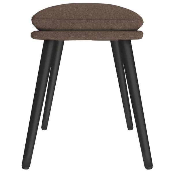 Fotpall taupe 45x29,5x35 cm tyg