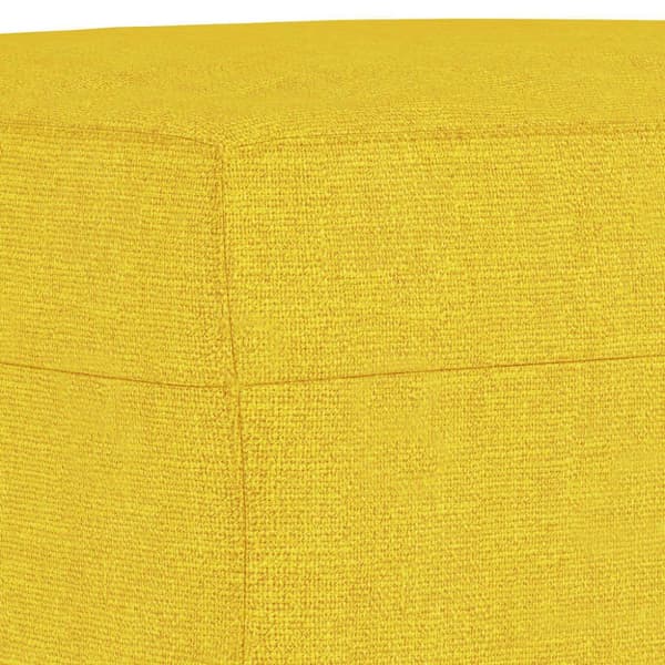 fodskammel 70x55x41 cm stof lysegul