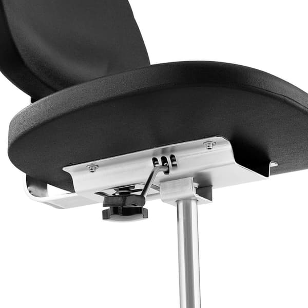 Selkänojalla varustettu työtuoli CHROM 120 kg asti 450-585 mm musta