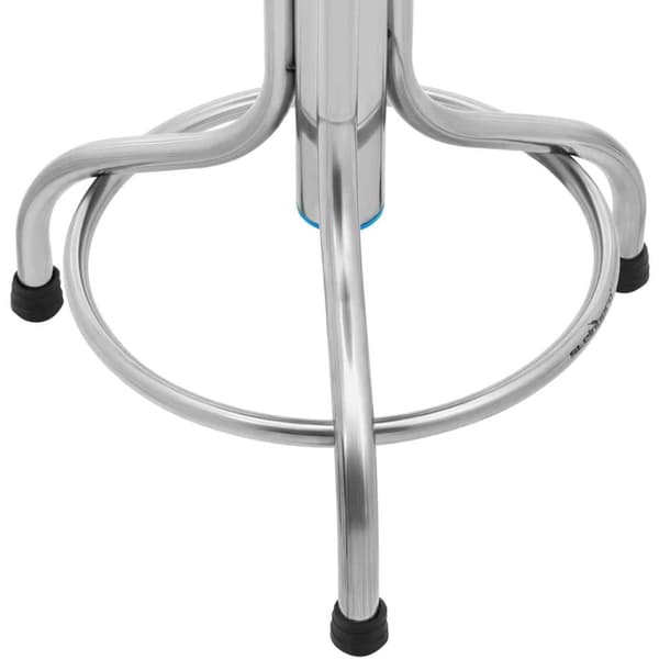 Taburet, værkstedslaboratorietaburet, rustfrit stål, 45-60 cm, op til 150 kg