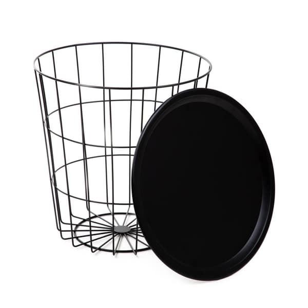 Tabell | SCADI | svart med svart topp | 40x40x40 cm | 868691
