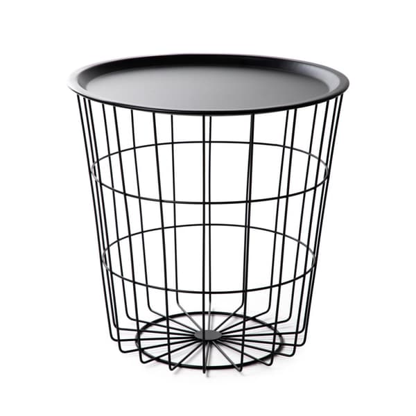 Tabell | SCADI | svart med svart topp | 40x40x40 cm | 868691