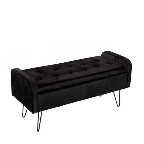 Penkki | VENLO | samettimusta | 100x39x45cm | 820811