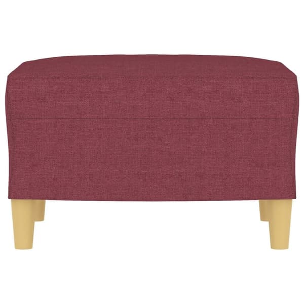 Fotpall Vinröd 60x50x41 cm tyg