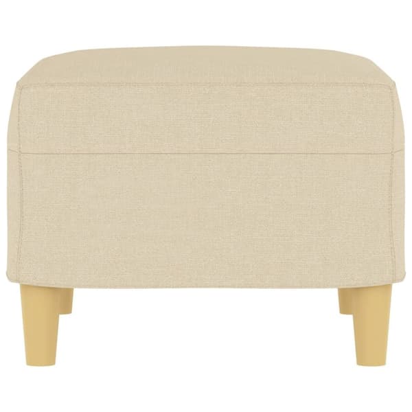 fodskammel 60x50x41 cm stof cremefarvet