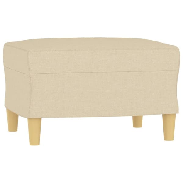 fodskammel 60x50x41 cm stof cremefarvet
