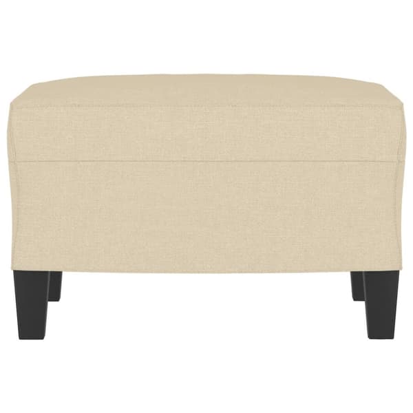 fodskammel 60x50x41 cm stof cremefarvet