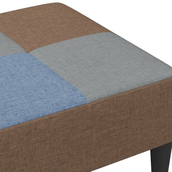 fodskammel 77x55x31 cm stof patchwork