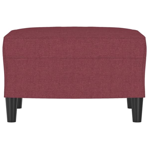 fodskammel 60x50x41 cm stof vinrød