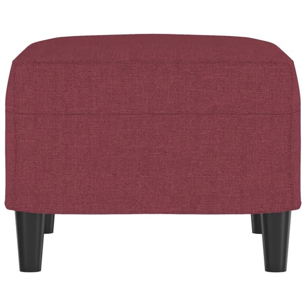 fodskammel 60x50x41 cm stof vinrød